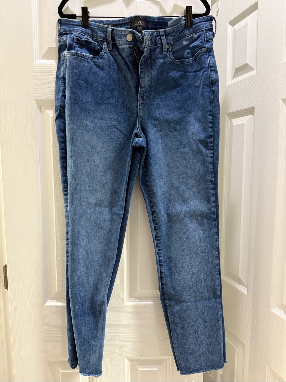 NYDJ Blue Ankle Crop Stretch Jeans